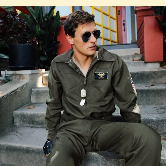 Tipsy Elves Dark Green Flight Suit - Picture 2 of 3